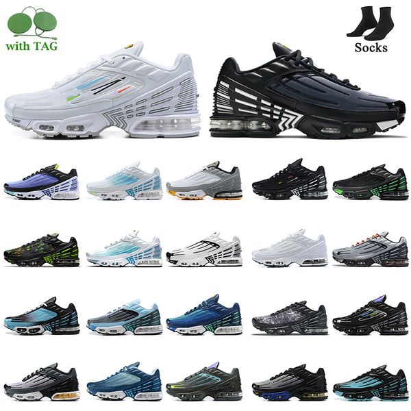 

tuned 3 men sneakers women mens tn plus 3 leather running shoes crater multi black mesh triple white ghost green aqua laser blue obsidian gr