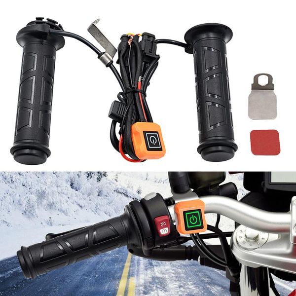

handlebars motorcycle heating grips electric handlebar for independent switch three-level thermostat heated handgrips