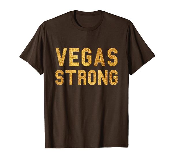 

vegas strong gold t-shirt, White;black