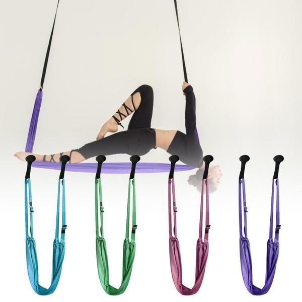 

resistance bands aerial yoga stretching strap back bend open hip stretch training fitness lower waist rope
