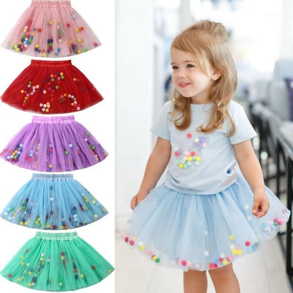 

skirts 2021 brand kids girls princess toddler girl infant baby tutu tulle short skirt party wedding dress1, Blue
