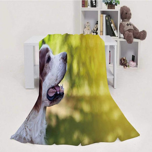 

funny dog banner dog,house flannel throw microfiber blanket pets 50''x60''(wxl)