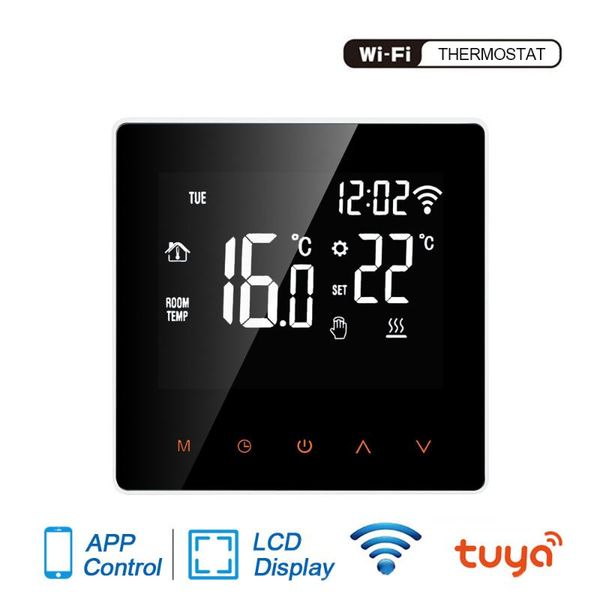 

smart home control qdrr tuya wifi thermostat, electric floor heating water/gas boiler temperature remote controller for google home, alexa