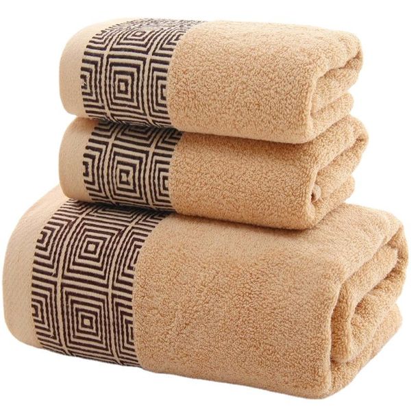

towel cotton bath set 140x70cm 35x75cm soft absorbent three-piece