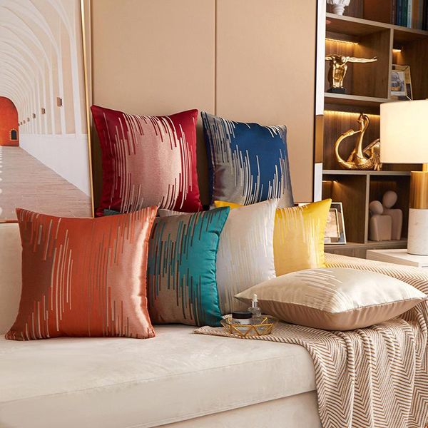 

cushion/decorative pillow cushion cover modern minimalist style cases polyester jacquard sofa throw pillowcase covers 45x45cm