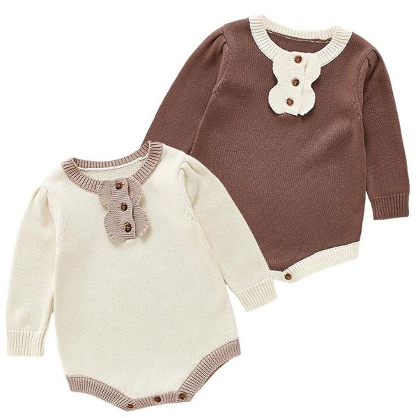 

jumpsuits baby girl knit boys rompers 2021 spring clothes girls romper autumn long sleeve cotton jumpsuit, Blue