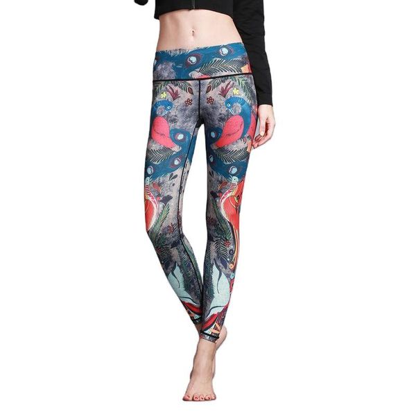 

women's leggings 2021 unique high waist printing animal yoga pants for women push up ankle length oem drop, Black