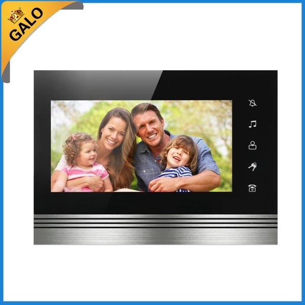 

7" wired night visual video door phone doorbell intercom system home security lcd monitor waterproof phones