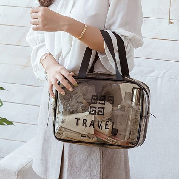 

transparent cosmetic pvc travel waterproof storage toiletri bag