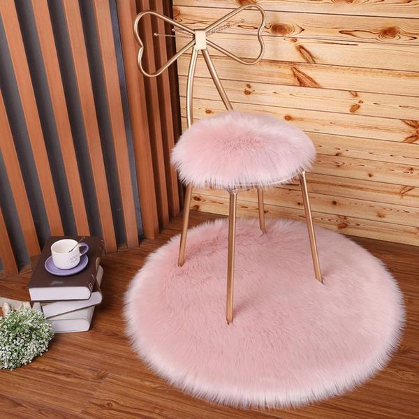 

cushion/decorative pillow 30*30cm imitation wool round blend cushion