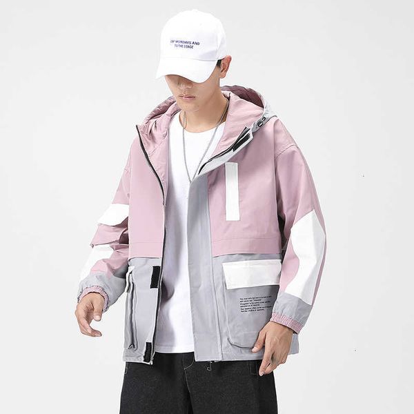 

men's jackets casual england style spring autumn jacket brand clothes plus oversize m-5xl with hoodies jk005 w4lj ym33, Black;brown