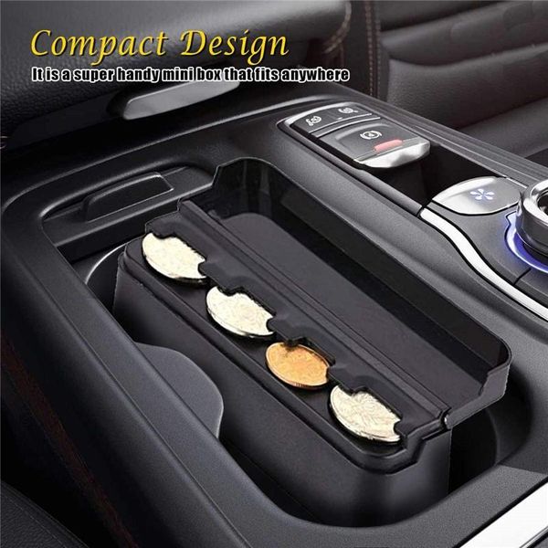

car organizer coin storage box durable orginazer case holder container auto accessories plastic