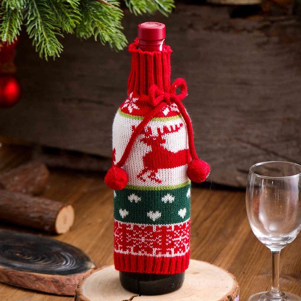 

qiaochi 2022 new red set knitting craft bottle set l restaurant home bottle decoration