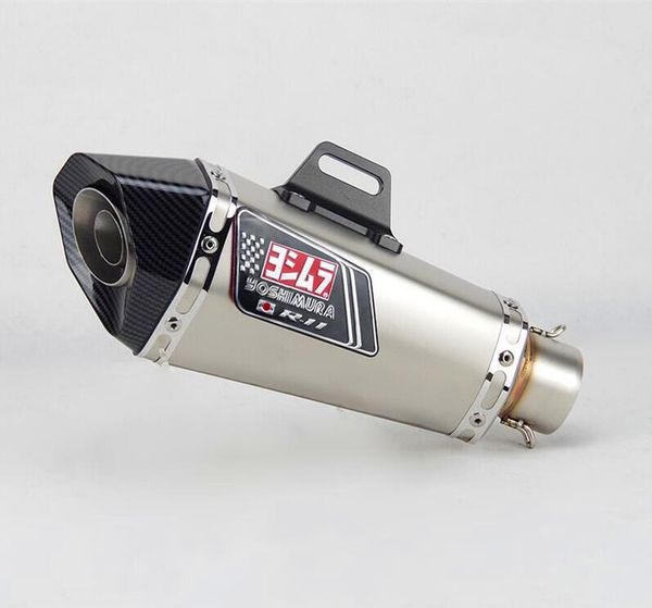

motorcycle exhaust system 51mm/60mm pipe with db killer muffler carbon fiber gp-project
