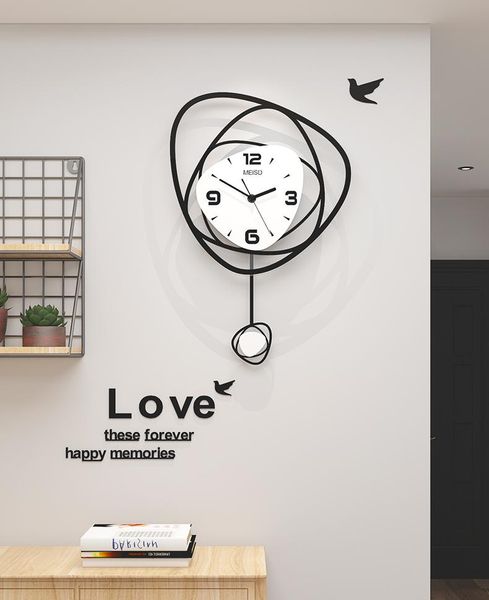 

creative silent outdoor wall clock modern design large kids living room zegar scienny watch jj60wc clocks