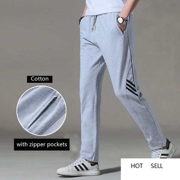 

spring autumn cotton sports for men sweatpants joggers sportswear ,running jogging oversize pants,cotton pants, Black;blue