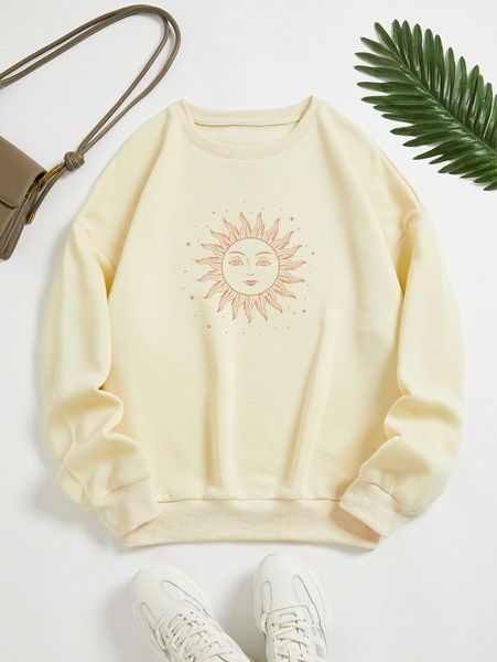 

sun print thermal pullover i8es#, White;black