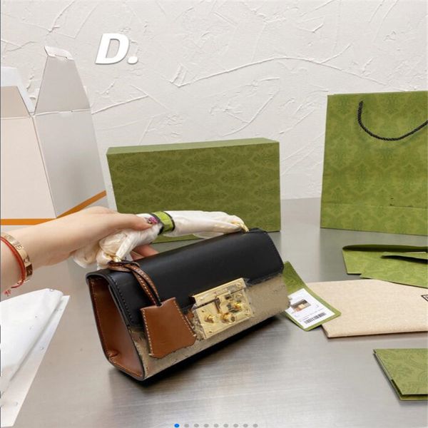 

famous brand women designer shoulder bag padlock small handbag crossbody bags purse