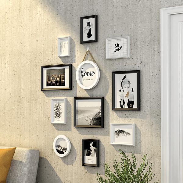 

frames simple modern po wall creative decoration picture frame restaurant porch vertical version small hanging combination