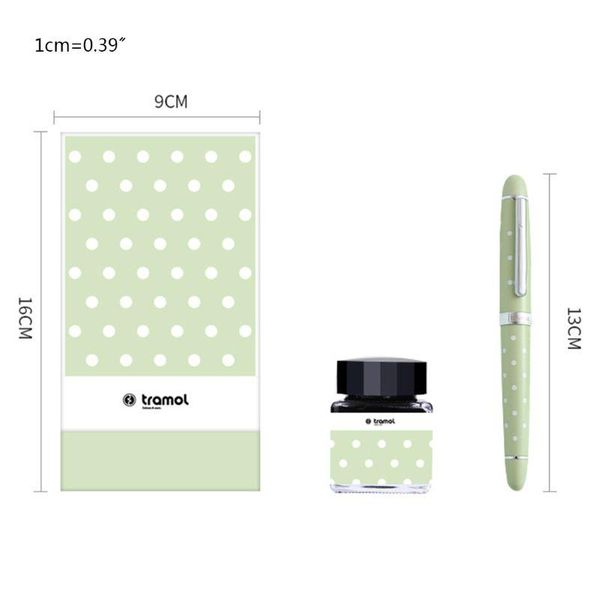 

retro business fountain pen dot signature calligraphy with 25ml ink gift box set b36c pens