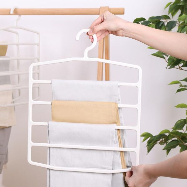 

hangers & racks clothes rack for pants non slip dry multifunction trousers hanger tie scarfs belt towel multi layer holder