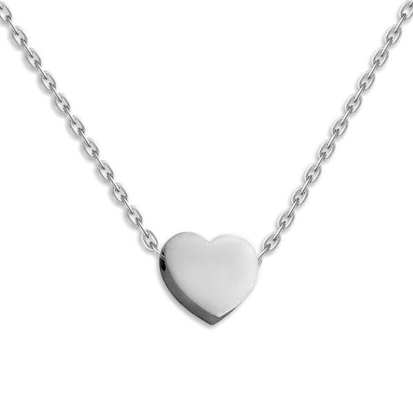 

pendant necklaces necklace women stainless steel multi-shape heart for accessories gold chain jewelry on the neck, Silver