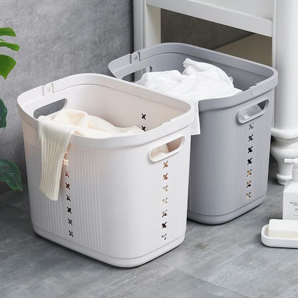 

storage baskets dirty clothes basket thickened plastic laundry household bathroom