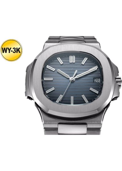 

wy- 3k upgraded 5711 watch, 40mm in diameter, 8.3mm thickness, 324sc movement, clockwise calendar, ultra-bright scale, luminous dial, Slivery;golden