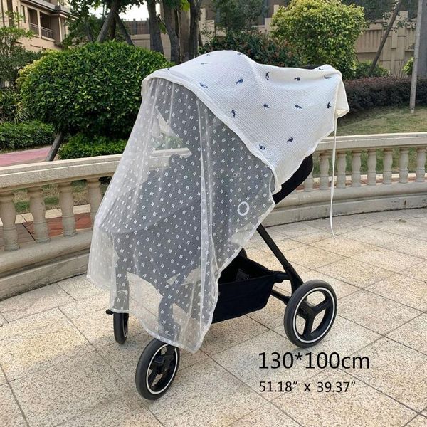 

stroller parts & accessories 2021 baby cover gauze sunshade windshield sunscreen curtain breathable mesh
