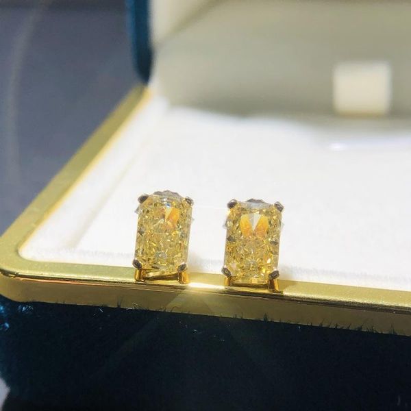 

stud arrival ladies earrings fashion s925 silver jewelry noble luxury crystal for women girls, Golden;silver