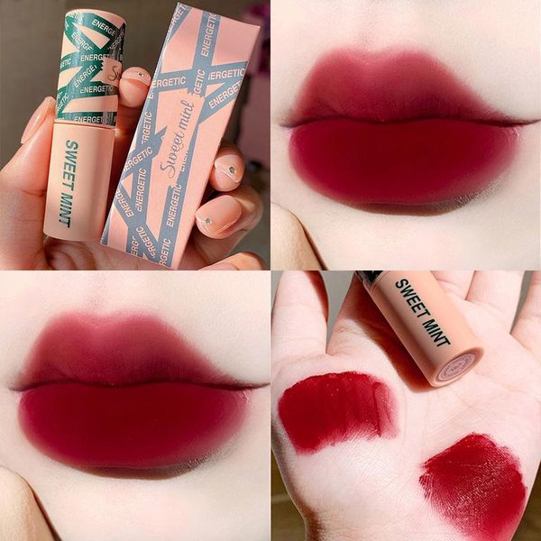 

lip gloss sweet mini lipstick matte velvet moisturizing red mousse glaze lasting mud girl maquiagem cosmetic tslm1