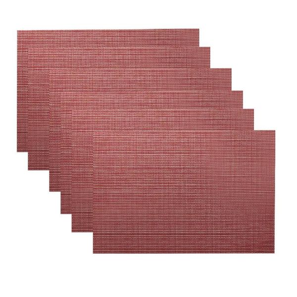 

table runner 6 pvc placemats environmentally friendly wterproof, non-slip, easy to clean, quick-drying placemat