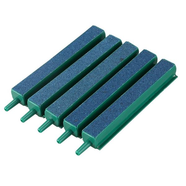 

air pumps & accessories 5 pcs aquarium bubble release stones bar 4" green+blue