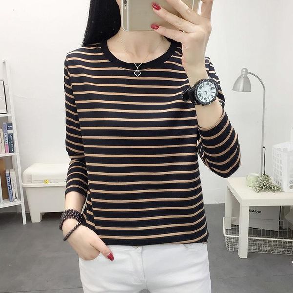 

women's t-shirt woman tshirts autumn and winter loose plus size crew neck ropa mujer camisetas, White