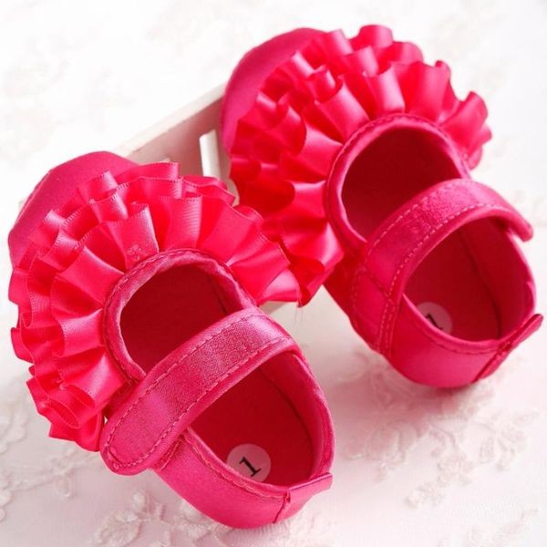 

est cute toddler baby girl crib flower princess shoes solid color infant soft sole fashion prewalker kid 0-18 month first walkers