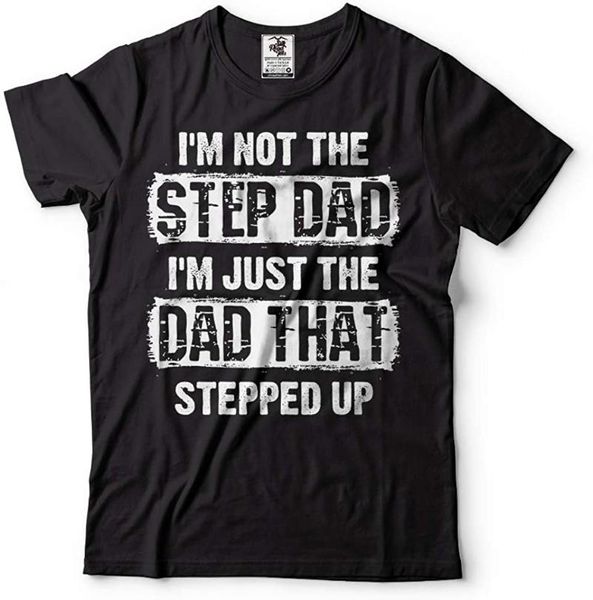 

men's t-shirts step father t-shirt step-dad shirt mens, White;black