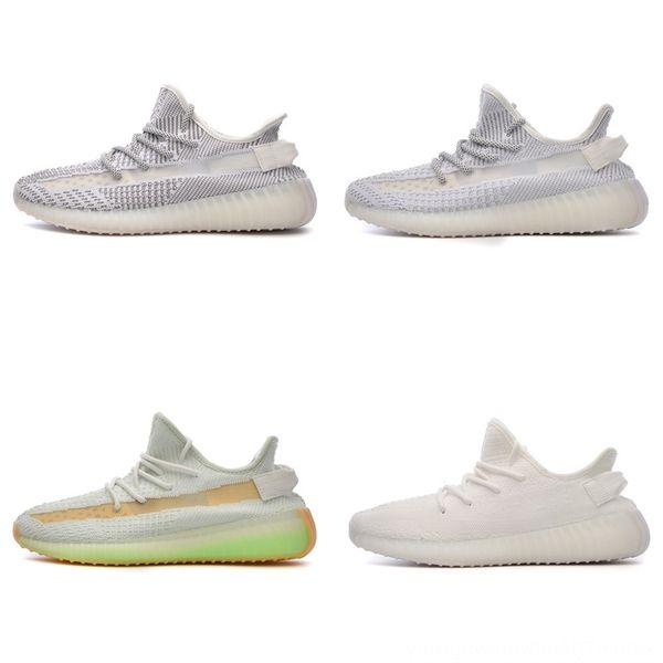 

01mfp men womenstatic kanye reflective west sneakersshoes beluga originals trainer butter sesame 350 zebra sport running, Black