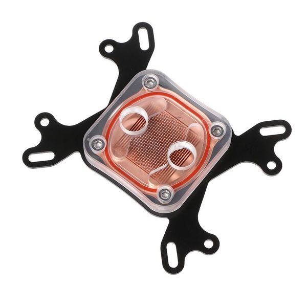 

fans & coolings computer cpu water cooler 50mm transparent cover cooling block for amd intel