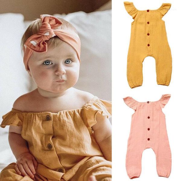 

born baby girl boy summer clothes cotton romper jumpsuit sunsuit playsuit1, Blue