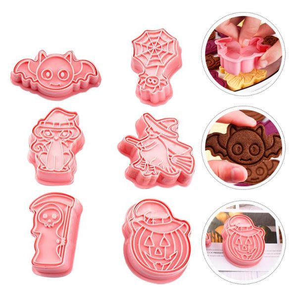 

baking & pastry tools 6pcs cookie molds practical biscuit lovely ghost )