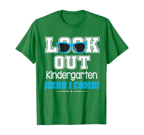 

cool student look out kindergarten here i come happy shirt, White;black