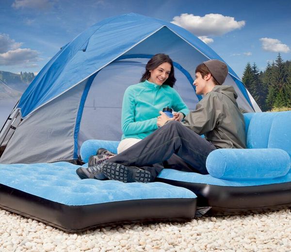 

camp furniture outdoor lazy inflatable sofa bed apartment folding multi-functional for travel beach camping beds bedroom