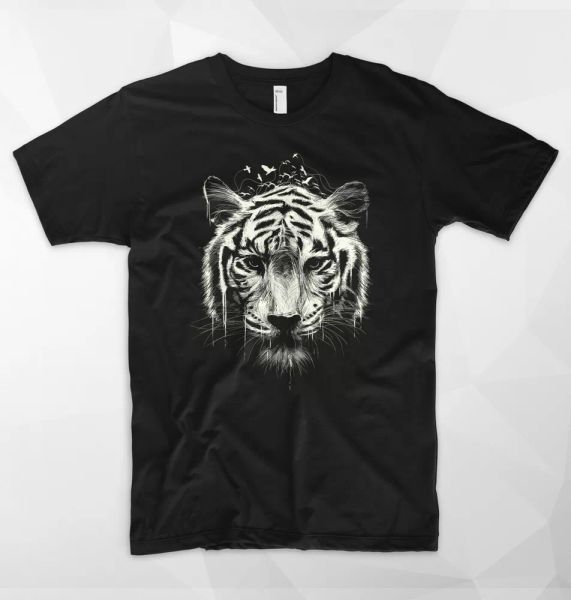 

tiger t shirt interconnection nature wild lion mother earth animal lover jungle, White;black