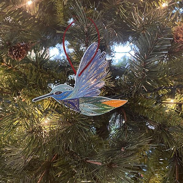 

decorative objects & figurines hummingbird pendant wall decoration stained bird window iridescent acrylic ornament home shop