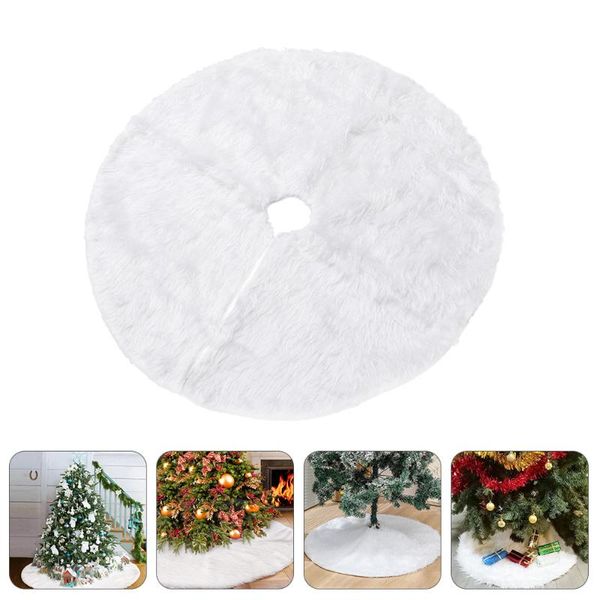 

christmas decorations 1 pc white xmas tree skirt carpet delicate mat