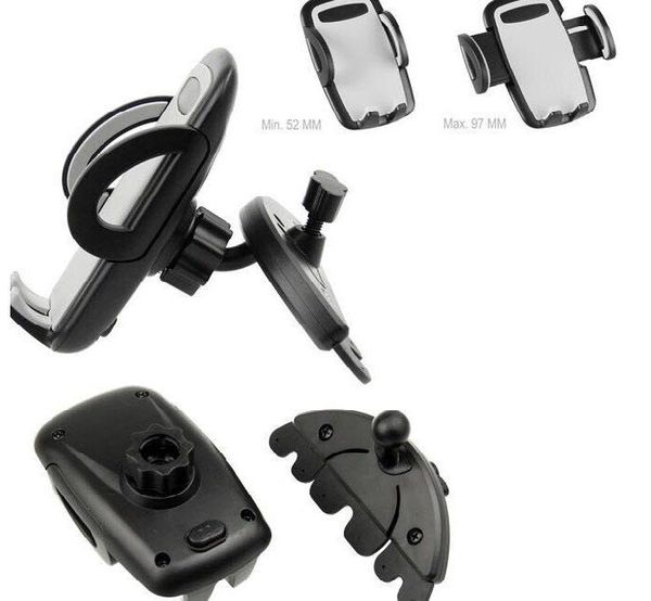 

cell phone mounts & holders rotary car cd player cradle stands for galaxy j7 j3 a8 a8+ a6 a6+ a7 a9 (2021) star a8s a6s j2 j5 prime