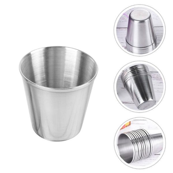 

mugs 6pcs stainless steel cups s portable drinking tumblers