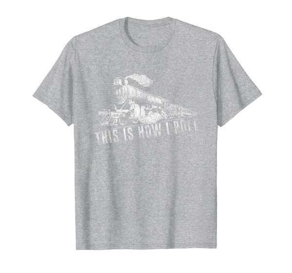 

train railroad locomotive engineer vintage distressed style t-shirt, White;black