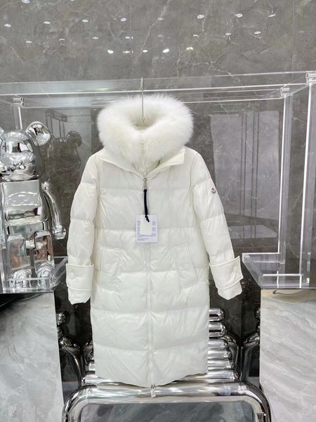 

new fox fur collar down jacket in autumn and winter, Black