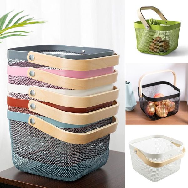 

storage baskets fruit vegetable drain basket multifunctional sturdy strong rack for kitchen a1